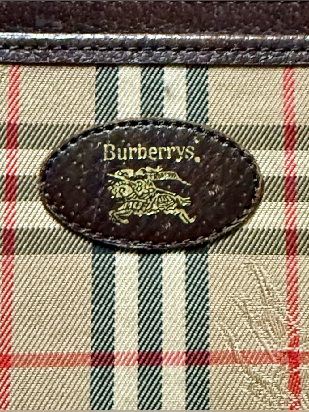 Vintage Burberrys Nova Check Wallet Canvas Leather Classic Slim Bifold - Picture 3 of 7